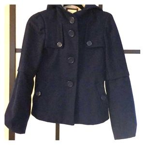 Anthropologie wool peacoat size 0 elevenses brand